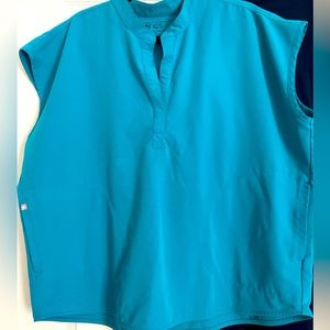 Figs Rafaela Top Teal size XL